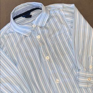 GAP Blue Striped Button Down Shirt